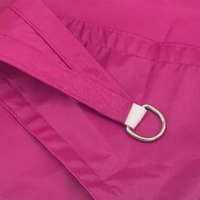ENEN Waterproof Triangular Sun Shade Sail, UV and Wind Protection, Rose Red, 3 x 4 x 5 m