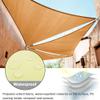 ENEN Waterproof Triangular Sun Shade Sail, UV and Wind Protection, Rose Red, 3 x 4 x 5 m view 2