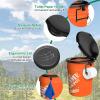 PAHTTO Portable Toilet Seat for 5-Gallon Buckets, Camping Toilet Seat with Lid, White, Modern Polypropylene view 3