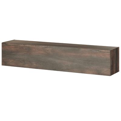 Oak Wall Cabinet with Upward- or Downward-Opening Flap