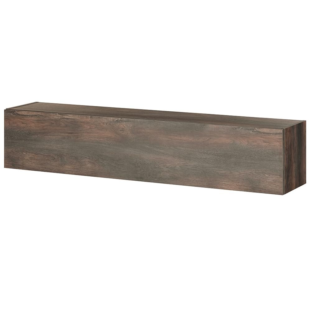 Oak Wall Cabinet with Upward- or Downward-Opening Flap