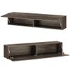 Oak Wall Cabinet with Upward- or Downward-Opening Flap view 2