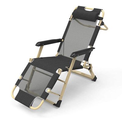 Folding Zero Gravity Lounge Chair, Black