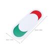 Operitacx Toilet Sign, Available/Occupied Sliding PMMA Privacy Sign, Self-Adhesive, No Drilling, 2-Pack view 2