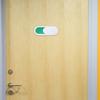 Operitacx Toilet Sign, Available/Occupied Sliding PMMA Privacy Sign, Self-Adhesive, No Drilling, 2-Pack view 4
