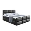 ALTDECOR Ohio-Z Box Bed with H3 Mattress, Footboard, 180 x 200 cm, Black view 2