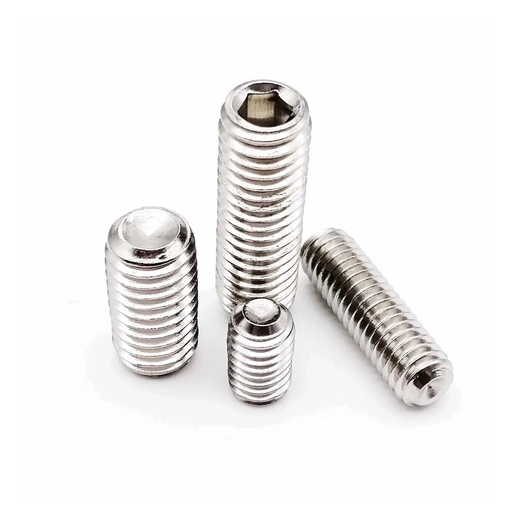 304 Stainless Steel Hex Socket Set Screws, 50 pcs, M2–M8 (Color: 6 mm, Size: M4)