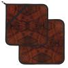 Red Wooden Pot Holders, 2-Pack view 2