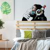 Banksy Monkey Headphones Stickers - Graffiti Wall Decal, 47 x 33 cm view 4