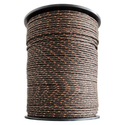 Premium Electric Fence Rope - Brown/Orange - 500 m, 11 Conductors