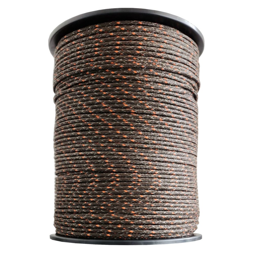 Premium Electric Fence Rope - Brown/Orange - 500 m, 11 Conductors