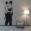 Banksy Police Kissing Street Art Wall Sticker, Vinyl Decal, 76 x 165 cm view 1