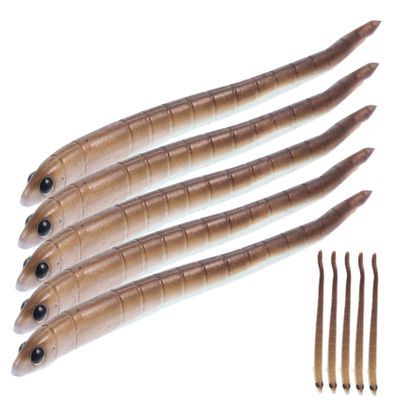 Supvox Colored Worm Lures 1.7 g, 9 cm, Soft Fishing Lures