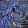 Stretch Spandex Mesh Lace Fabric by the Meter, Floral Pattern, Royal and Navy Blue view 3