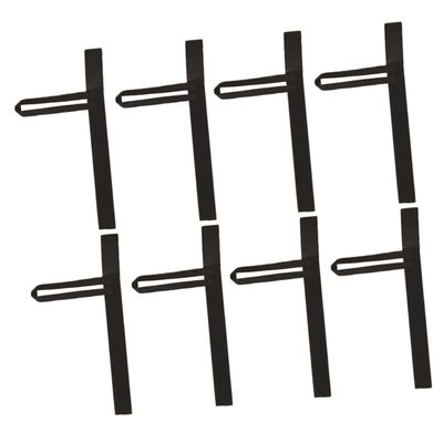 Soccer Referee Armbands, 8-Pack, Polyester, Black