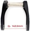 tylxayoxa 712 S Speed Crankset, 175 mm, Hollow Integrated MTB Crankset, 32T, Black view 3