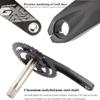 tylxayoxa 712 S Speed Crankset, 175 mm, Hollow Integrated MTB Crankset, 32T, Black view 4