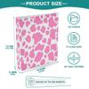 JUMBEAR 3-Ring Binder for Letter-Size Paper (11 x 8.5 in), Pink Cow Pattern view 3