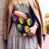 ZDCUSTOM Bible Cover with Rainbow Heart and LGBT Flag, Bible Bag with Handle and Zipper Pocket, PU Leather, XL view 4