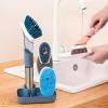 Duiaynke Soap-Dispensing Dish Brush Set, Gray view 4