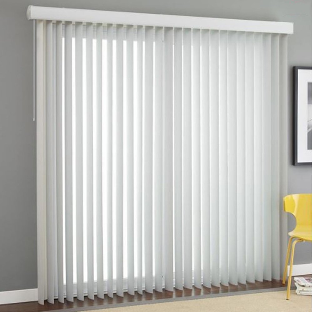 FENGSHOUU Vertical Blinds Complete Set, Made-to-Measure, Semi-Blackout, 150 x 200 cm