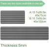 Luoweisi Black and White Striped Kitchen Mats, Non-Slip, Water-Absorbent, Stain-Resistant, 40 x 75 cm + 40 x 150 cm view 2