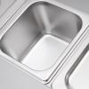 Lilyeriy Stainless Steel Countertop Ingredient Rail with 6 Lids, GN 1/6 Containers view 4