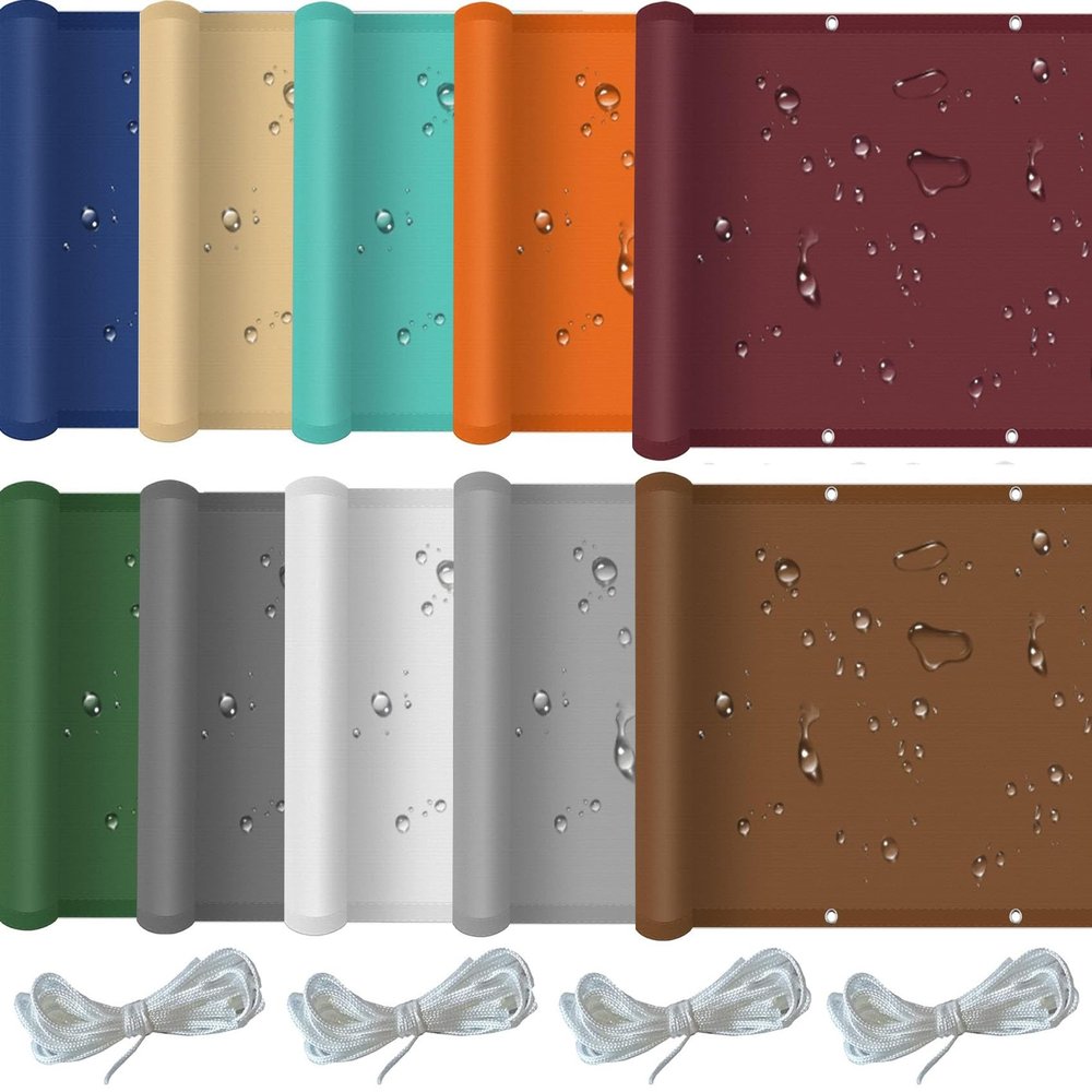 Waterproof Sun Shade Sail, 1.7 x 2.8 m, Brown