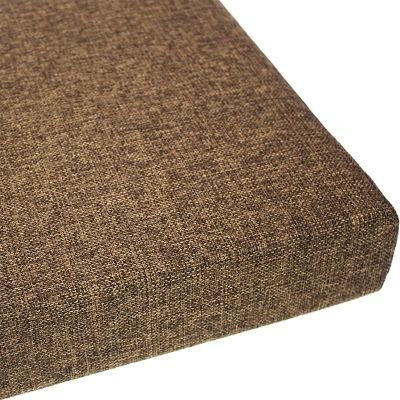 Zoomlie Cushion for 2- and 3-Seater Bench, 50D High-Density Foam, Brown, 125 x 40 x 5 cm
