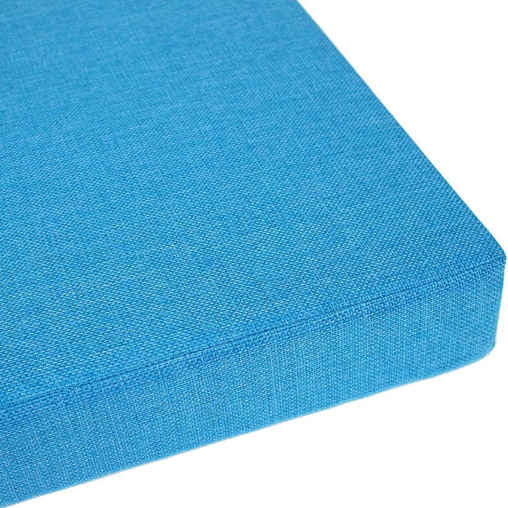 Zoomlie Bench Cushion for 2–3-Seater Benches, 50D Foam, 170 x 20 x 3 cm, Sea Blue