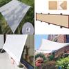 Rectangular Sun Shade Sail 7 x 9 m, Breathable UV and Weather Protection, with Stainless Steel Grommets and Cord, Dark Green view 2
