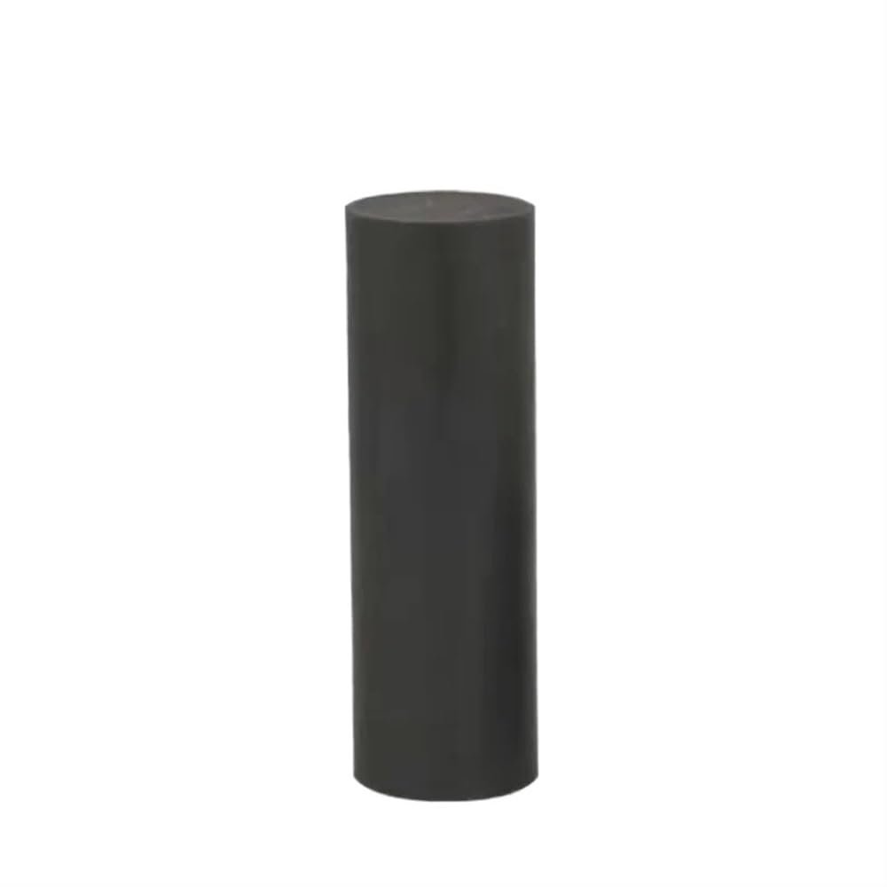 Yinxi PTFE Solid Rod, 1 Piece, 10 cm, Black, OD 50 mm
