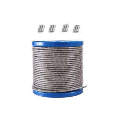Generic 304 Stainless Steel Wire Rope, 20 m PVC-Coated Steel Cable, 1–4 mm Diameter (Selected: 3 mm)
