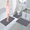 ZSZOOBFD 3-Piece Microfiber Bathroom Mat Set view 3