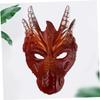 Abaodam Halloween Party Dragon Costume Mask, 1 Pc, PU Foam, Red view 4