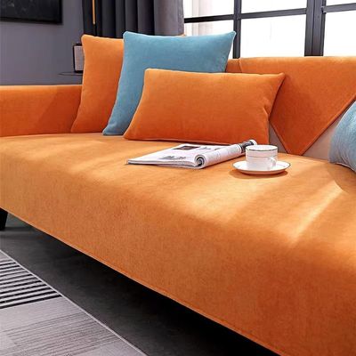 XRDSHY Non-Slip Sofa Throw Cover, Orange, 110 x 180 cm