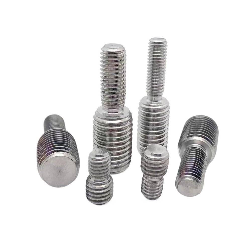Aqxypas 5-Piece 304 Stainless Steel Male-to-Male Thread Adapters, M6x15 to M8x15