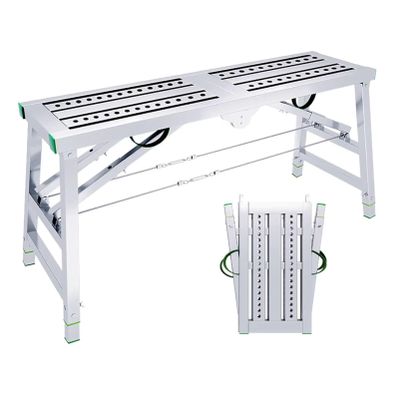 Multi-Purpose Folding Scaffold, Height-Adjustable Work Platform, 200 cm