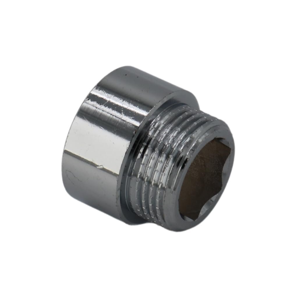Chrome-Plated Brass Faucet Extension, 3/4 in. Male x 3/4 in. Female, 50 mm