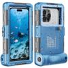 Towevine Waterproof Case for iPhone and Samsung Galaxy, 15 m, Professional Diving, Underwater Blue view 1