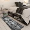 QQrunner Non-Slip Kitchen Runner Rug, 120 x 450 cm, Abstract, Washable, Black view 2