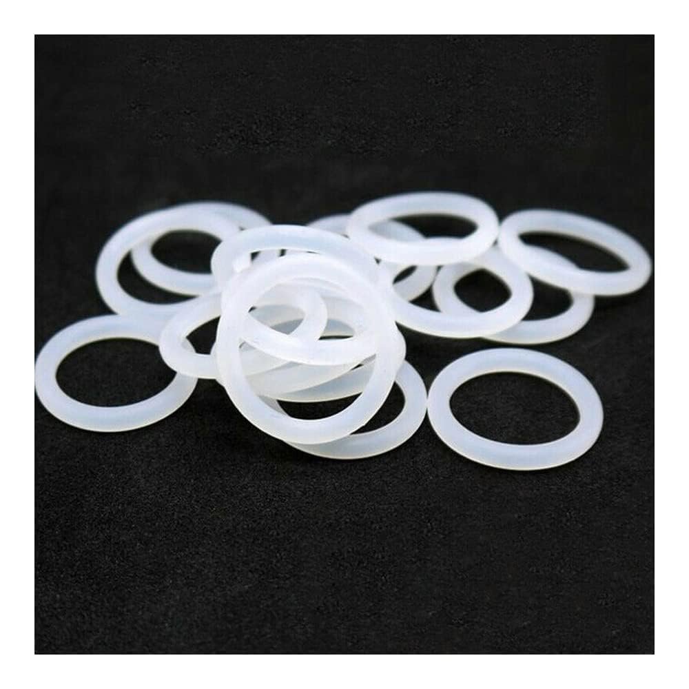 10-Piece White Food-Grade Silicone O-Ring Set, OD 54 mm, CS 4 mm