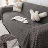 FANSU L-Shaped Sofa Cover, Reversible Twill Sofa Throw for 1/2/3/4-Seater Sofas, Brown/Black, Armchair 180 x 130 cm view 1