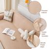FANSU L-Shaped Sofa Cover, Reversible Twill Sofa Throw for 1/2/3/4-Seater Sofas, Brown/Black, Armchair 180 x 130 cm view 2
