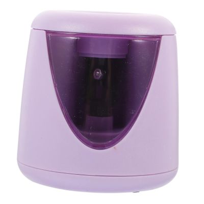 STOBOK 2-Piece Electric Pencil Sharpener, Fully Automatic Multifunctional Sharpener for Pencils and Colored Pencils, Ergonomic Design for School, Office, and Artists, Batteries Not Included