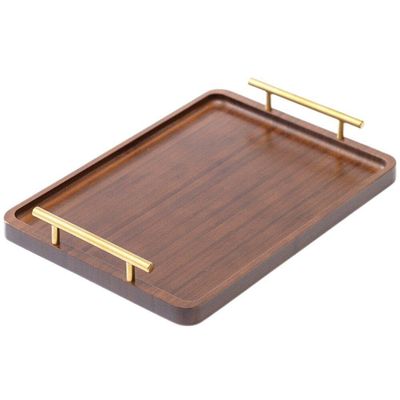Lpitoy Wooden Serving Tray with Handles