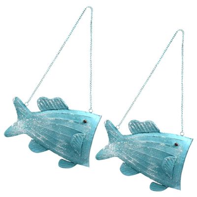 8-Piece Hanging Fish Plant Holders, Wall-Mounted Flower Pot Stands
