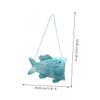8-Piece Hanging Fish Plant Holders, Wall-Mounted Flower Pot Stands view 2