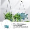 8-Piece Hanging Fish Plant Holders, Wall-Mounted Flower Pot Stands view 3