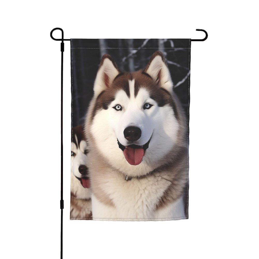 Huskies Garden Flag, 30.5 x 45.7 cm, Double-Sided Welcome Flag